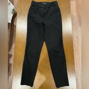 express | size 00s | skinny high rise black dress pants